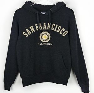 Lanza charcoal gray san francisco pullover hoodie